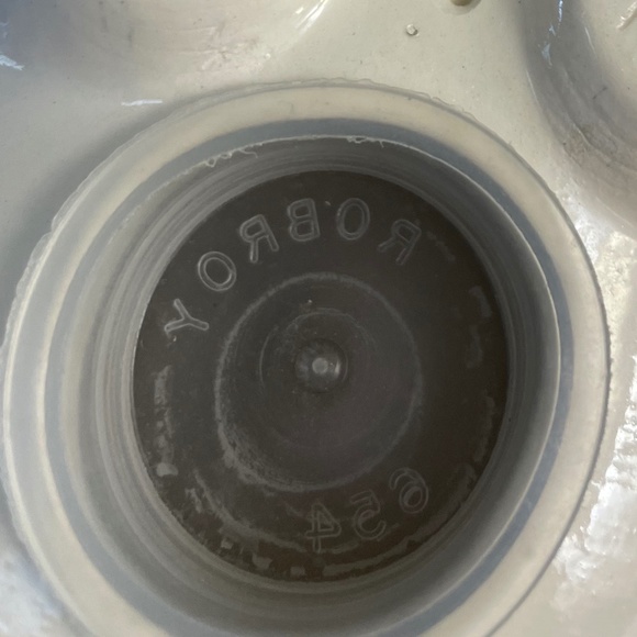 Vintage Rob Roy Piggy Bank Western Covered Wagon Decoration Blue Eyes 10.5” Rare - Picture 8 of 10